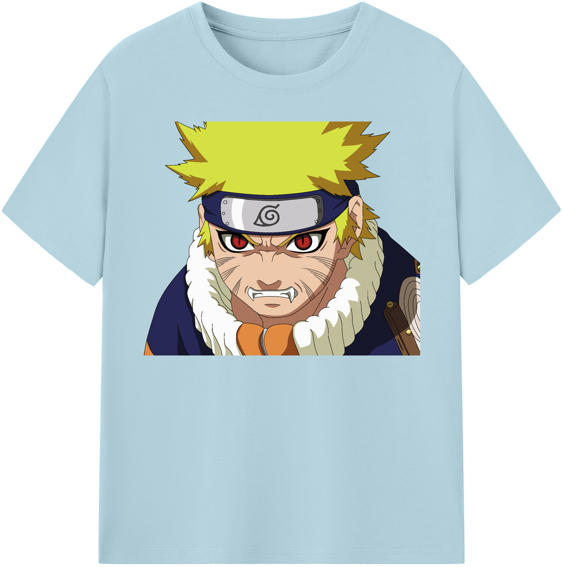 （画像用） NARUTO -ナルト- うずまき ナルト Uzumaki Naruto 綿100％半袖Tシャツ（フロントプリント）